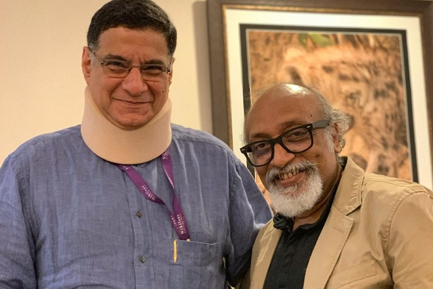 Minoo Dastur (left) and KV Sridhar