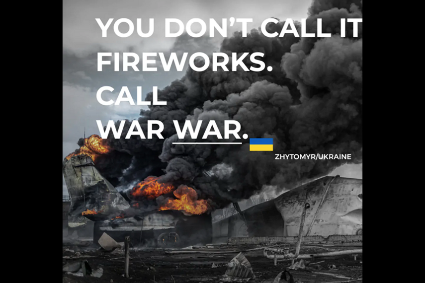 Leo Burnett and Performics Ukraine urge to 'Call war war'