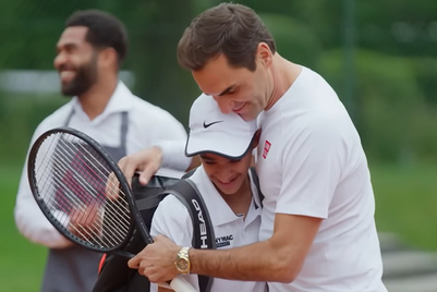 Roger Federer keeps to his pinky promise in Barilla ad