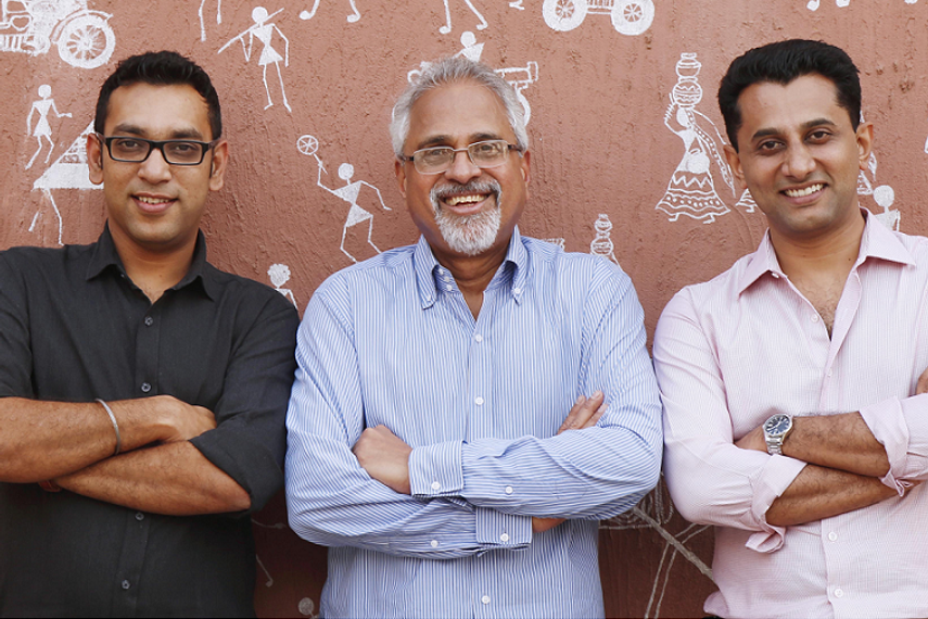 Vineet Gupta (left), Madhukar Kamath (centre) and Aditya Kanthy