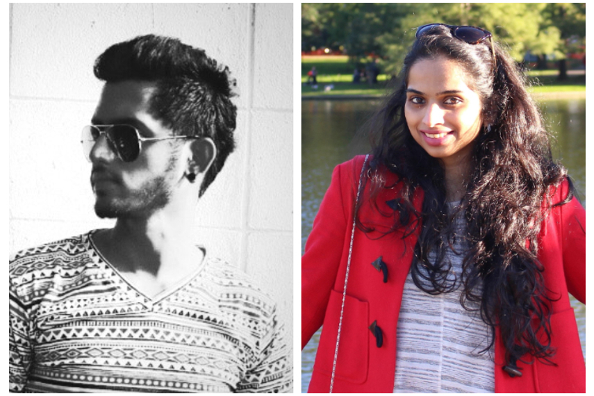 Harsh Shah (left) and Suruchi Shetty