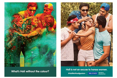 Reliance General Insurance bats for a safer Holi for women, free of hooliganism