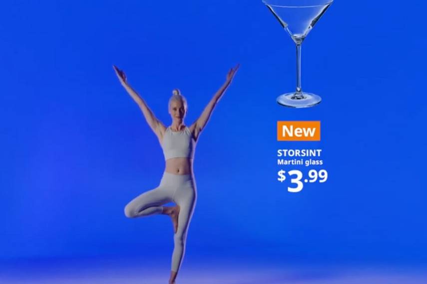 Among the catalogue is one for a martini glass