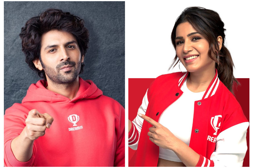Kartik Aaryan (left) and Samantha Prabhu
