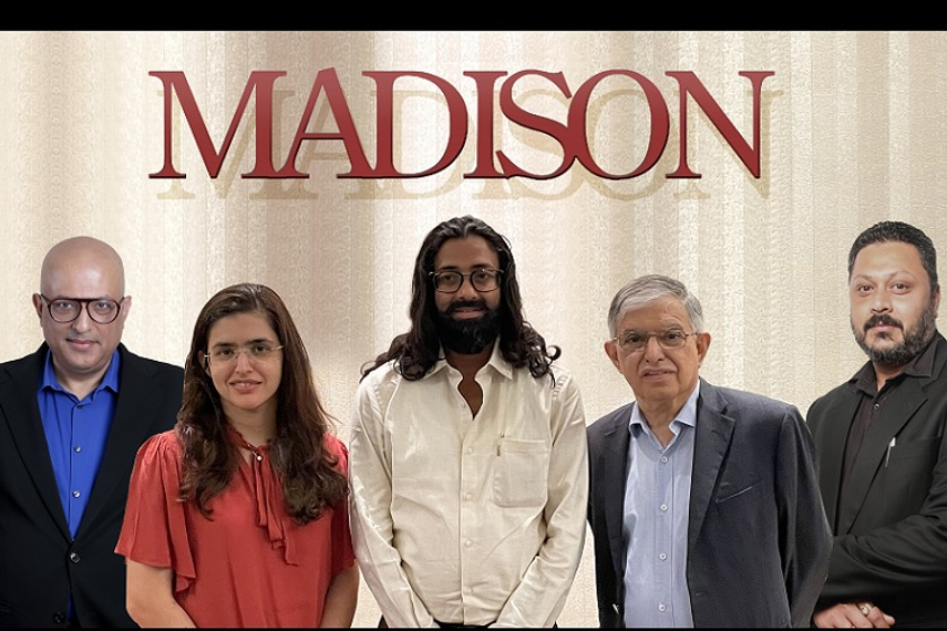 From left: Vikram Sakhuja, Lara Balsara, Samrat Mukherjee, Sam Balsara and Vishal Chinchankar