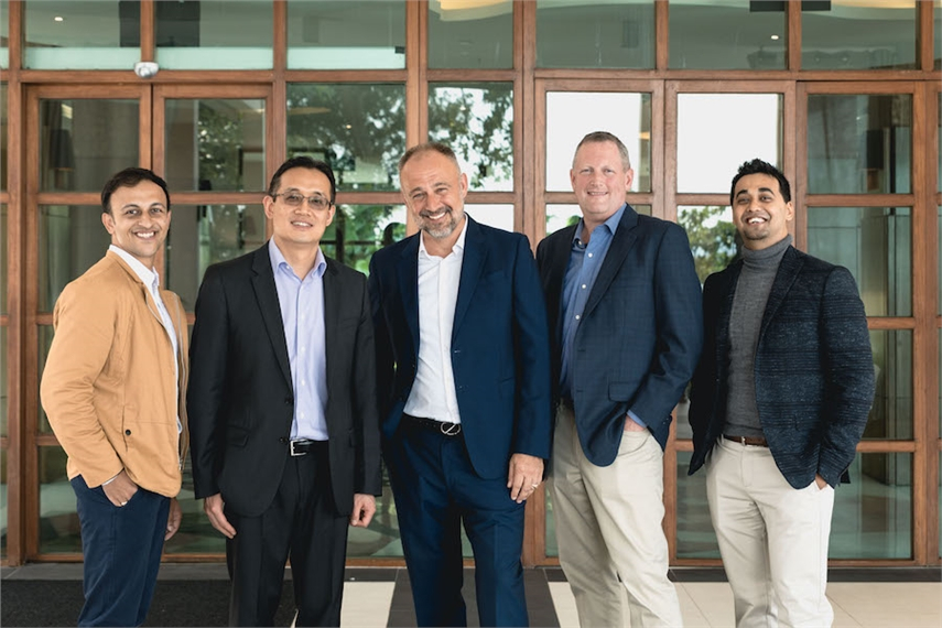 (L-R): Prantik Mazumdar, Zhengda Shen, Phil Teeman, Ted Bray and Rachit Daya