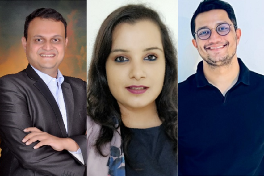 From left: Ajit Pai, Shreela Roy, and Rajesh Narwankar