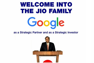 Official: Google to invest Rs 33,737 crore in Reliance Industries