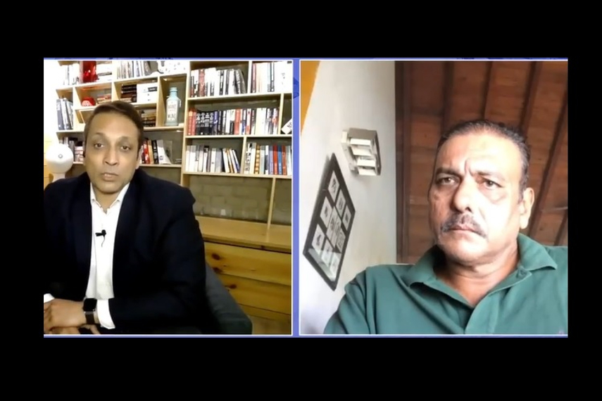 Nitin Singhal (left) and Ravi Shastri
