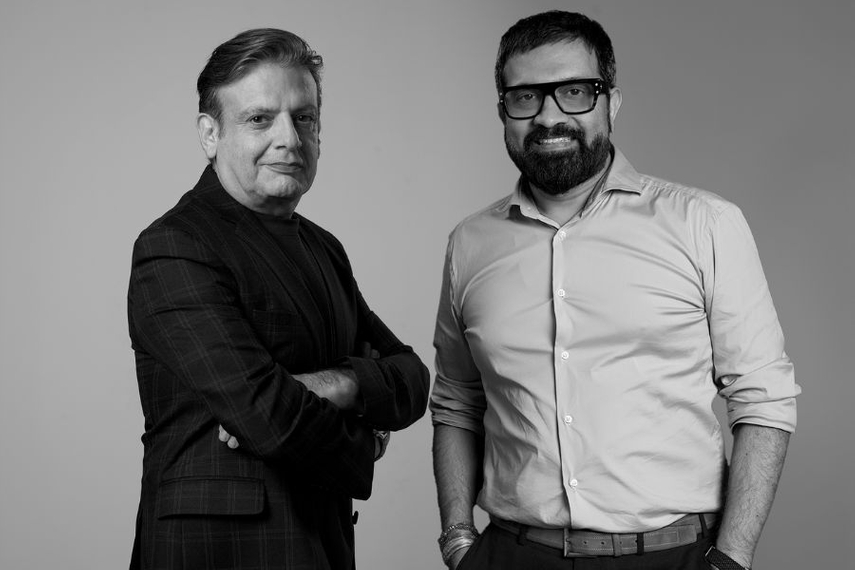 Poran Malani, group CEO of Creativeland with the agency's chairman, C. Sajan Raj Kurup. Photo: Used with permission via Creativeland Asia.