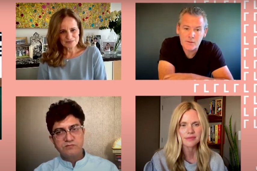 Clockwise from bottom left: Prasoon Joshi, Jackie Cooper, Mark D'Arcy and Melissa Routhier