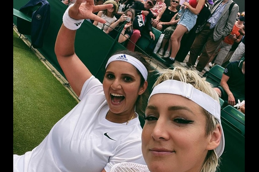Sania Mirza (left) and Bethanie Mattek-Sands. Source Instagram