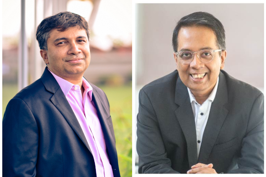 Saugata Gupta (left) and Partha Sinha