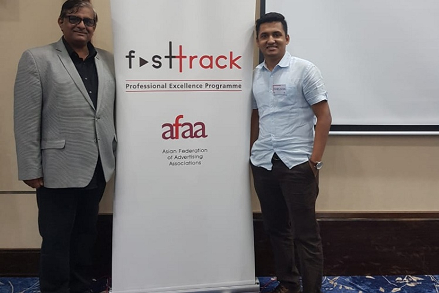 Sheldon D'souza with Bharat Avalani, Chief Knowledge Officer, AFAA