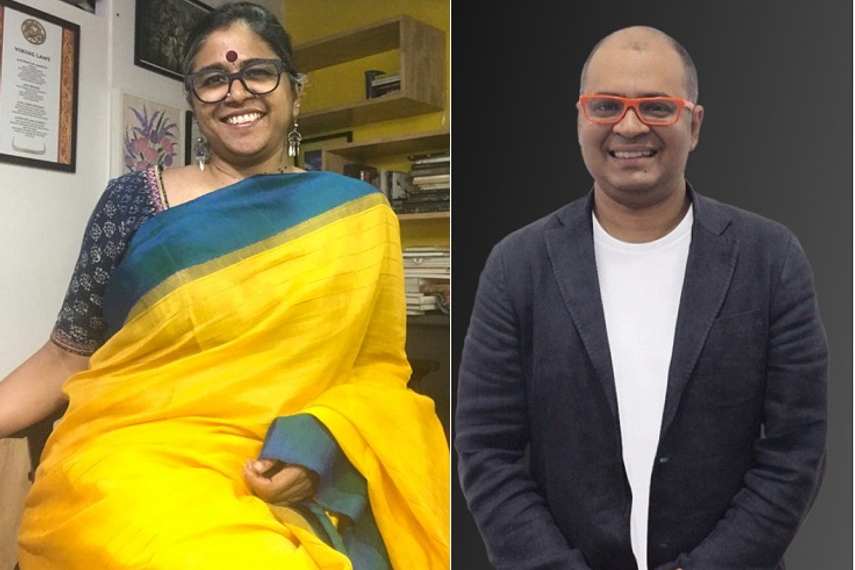 Namrata Nandan (left) and Srijib Mallik