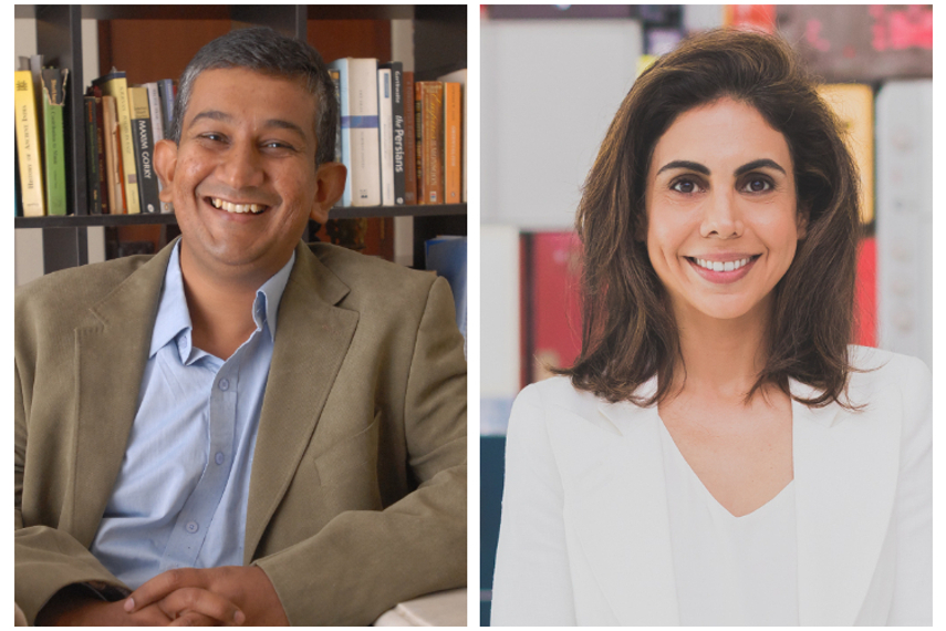 Sudhir Sitapati (left) and Nisaba Godrej