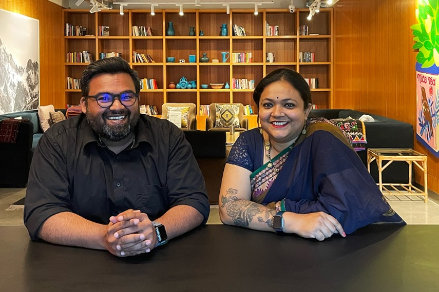 Prashant Gopalakrishnan (left) and Priyanka Borah