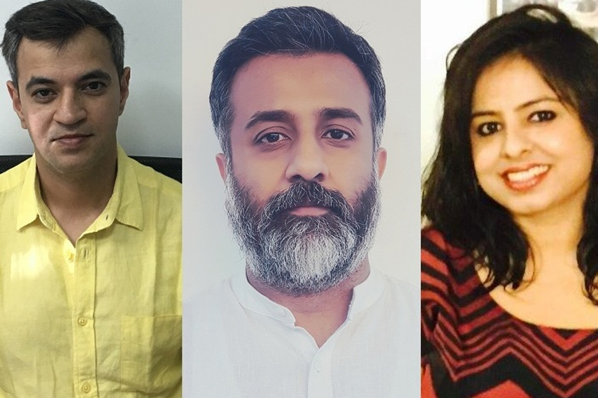 From left - Sharma, Guglani and Jha