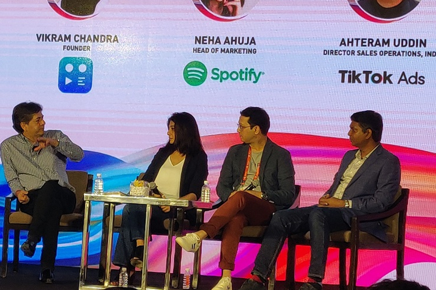 From left: Vikram Chandra, Neha Ahuja, Ahteram Uddin and Bhaskar Ramesh