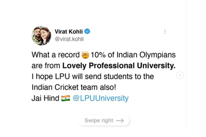 Blog: Virat Kohli bats for Lovely Professional University — are Twitterati over-reacting?
