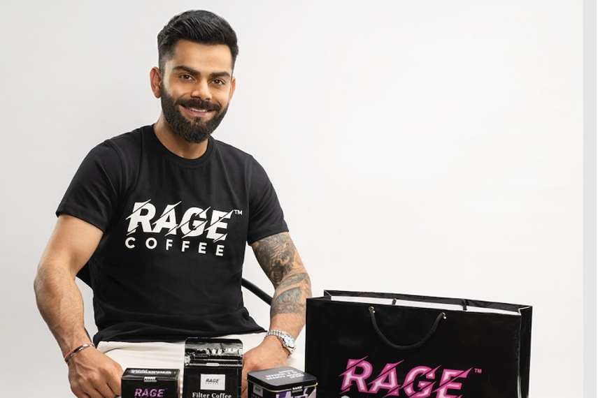 Kohli recently invested in Rage Coffee and was appointed brand ambassador