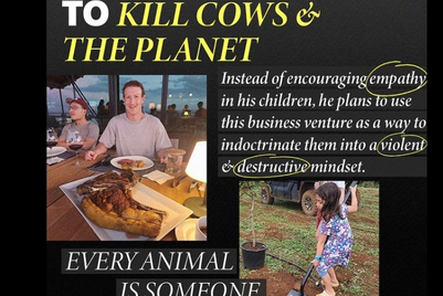 PETA urges Mark Zuckerberg to consider Hindu sentiments