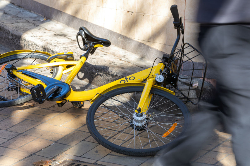 豪州で放置されたofoの自転車。(写真提供:Shutterstock)