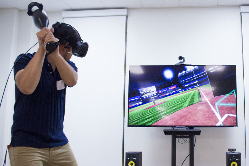 「VR Dream Match - Baseball」では実際の試合のデータからプロ野球選手の投球を再現