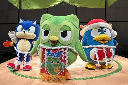デュオリンゴが相撲大会を開催、日本のキャラクターと対戦