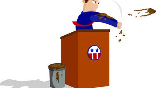 Grandstanding on stripper's stage Grandstanding on stripper's stage