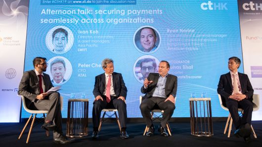 Representatives from Swift, ATAL Engineering, American Express spoke on payments last week in Hong Kong Representatives from Swift, ATAL Engineering, American Express spoke on payments last week in Hong Kong
