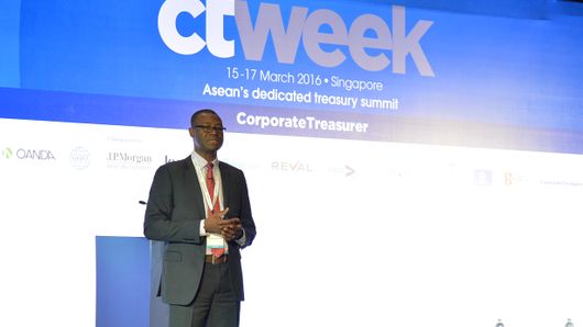 Abdou Boureima sets out how the UNDP <br /> set up its GSSC in a speech at CT Week Abdou Boureima sets out how the UNDP <br /> set up its GSSC in a speech at CT Week