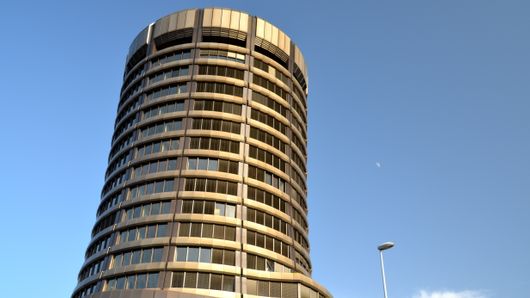 The BIS Tower building in Basel, Switzerland The BIS Tower building in Basel, Switzerland