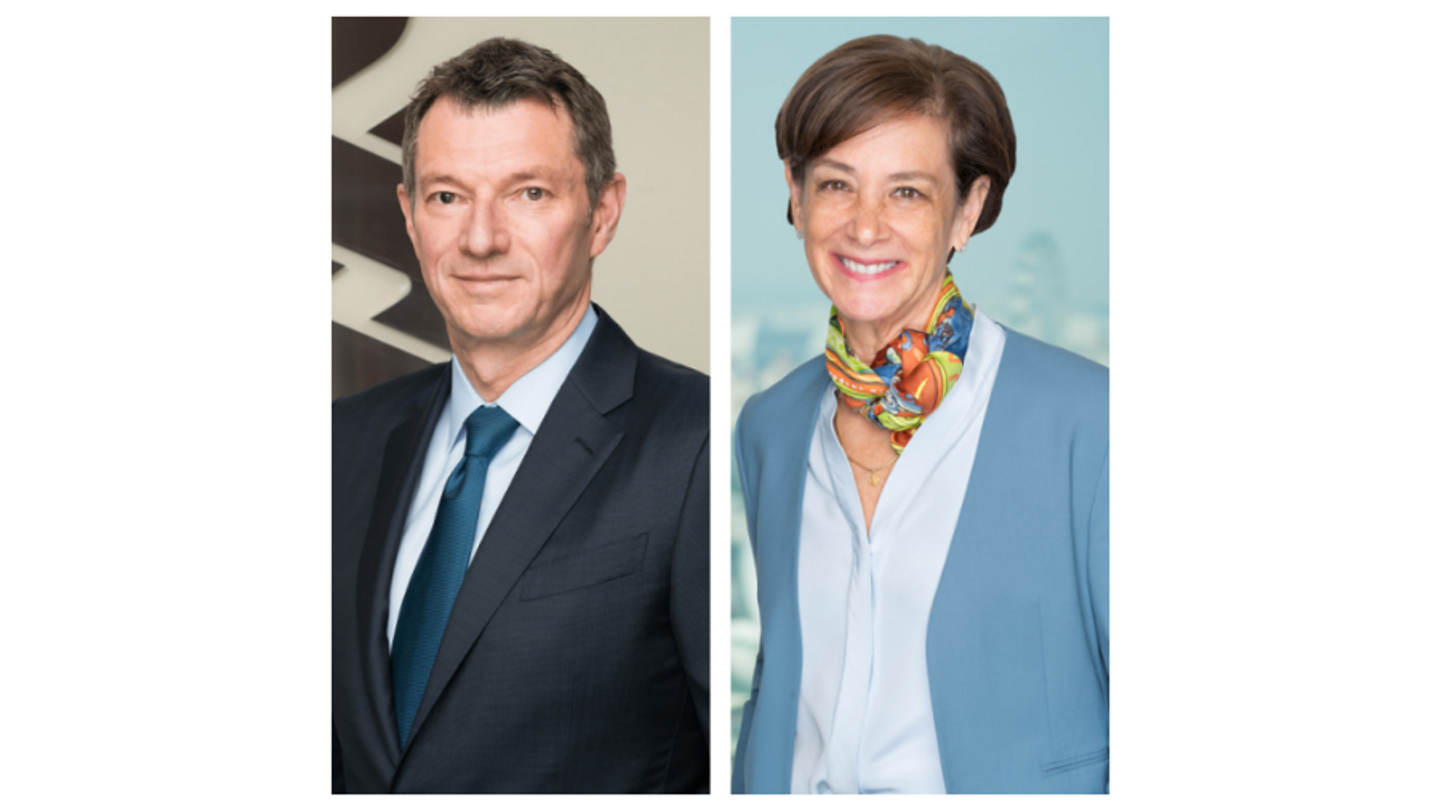 Michael Spiegel (L) to succeed Lisa Robins (R) as the global head of transaction banking at StanChart Michael Spiegel (L) to succeed Lisa Robins (R) as the global head of transaction banking at StanChart